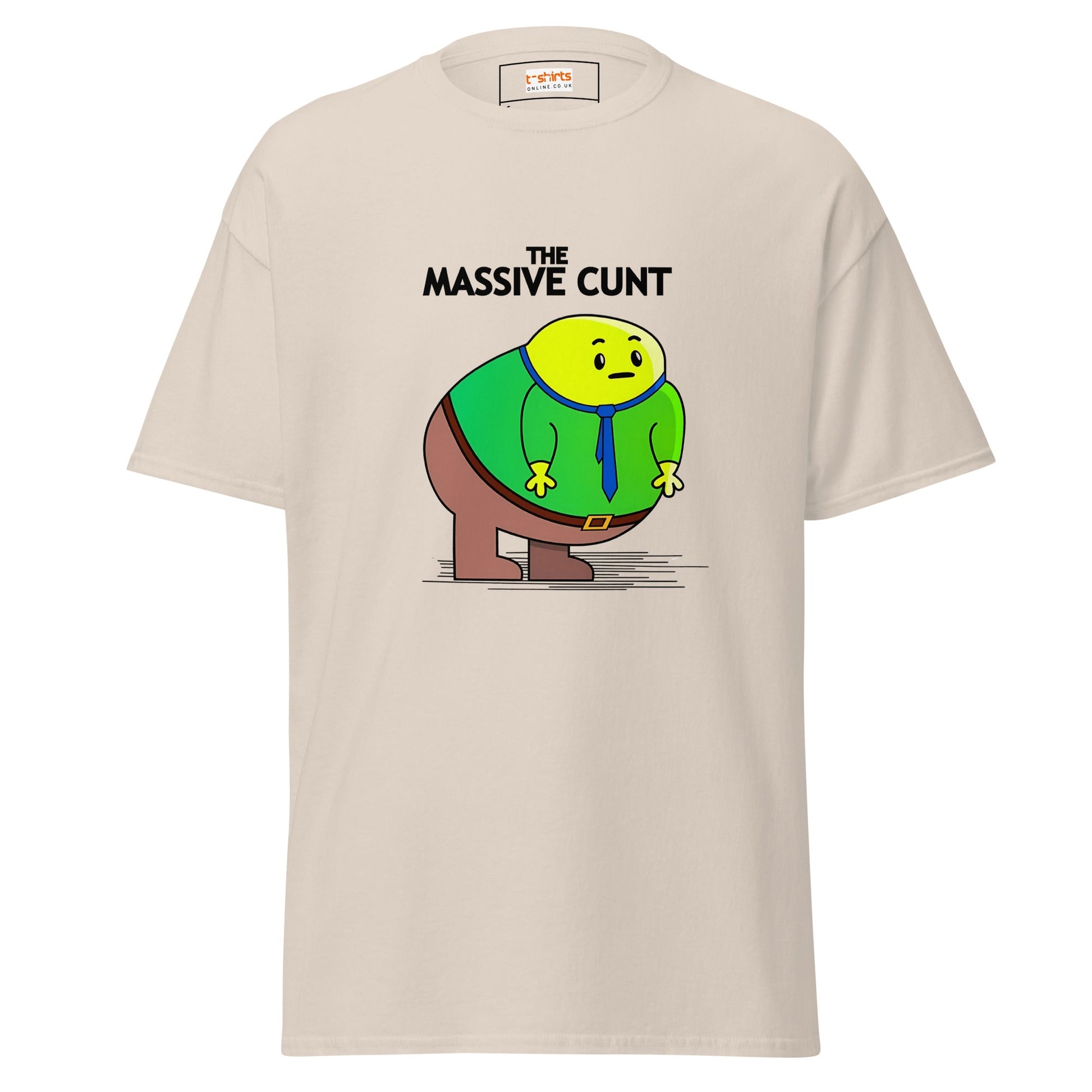The Massive C#nt | Mr Men Inspired T-Shirt - Natural - T-Shirts Online