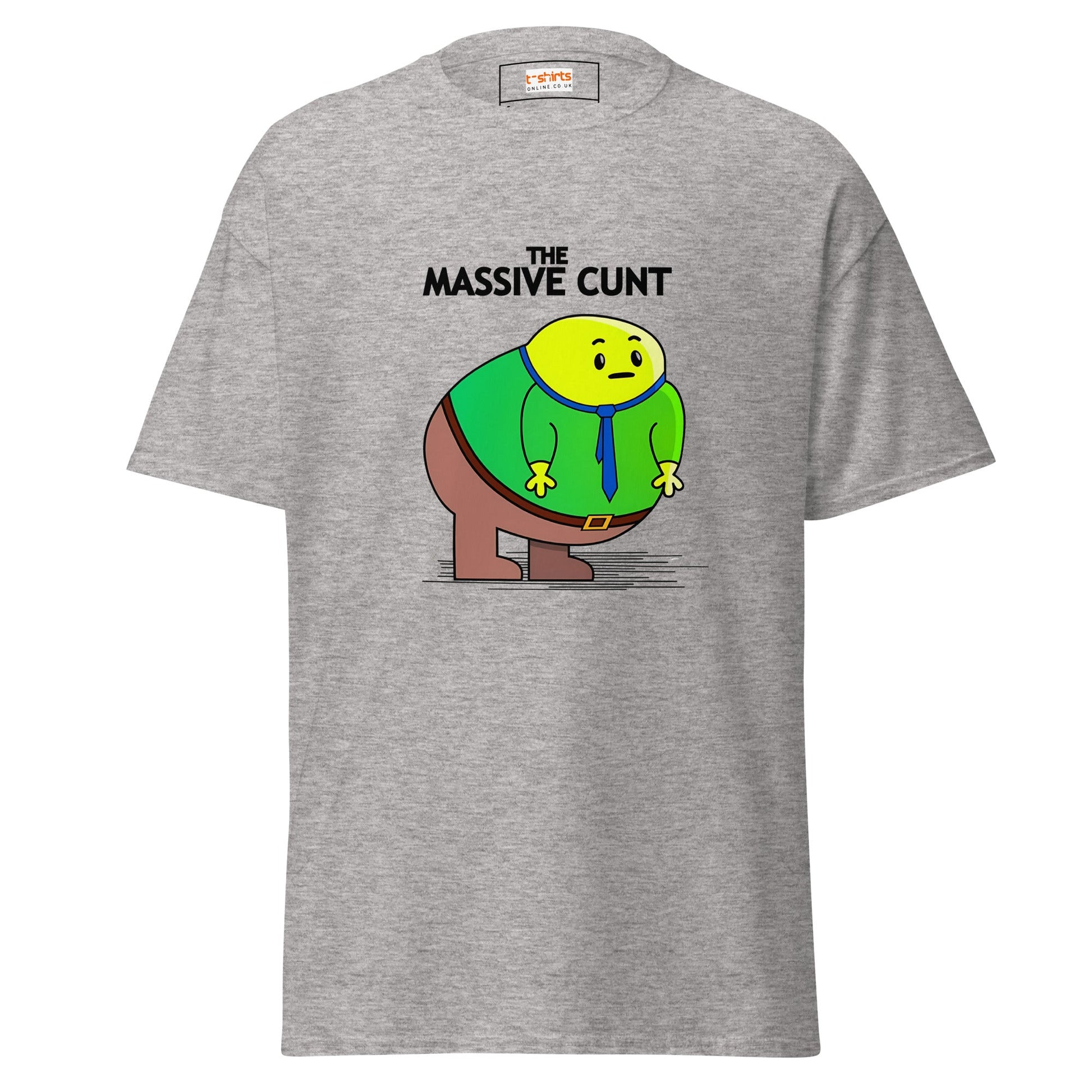 The Massive C#nt | Mr Men Inspired T-Shirt - Sport Grey - T-Shirts Online