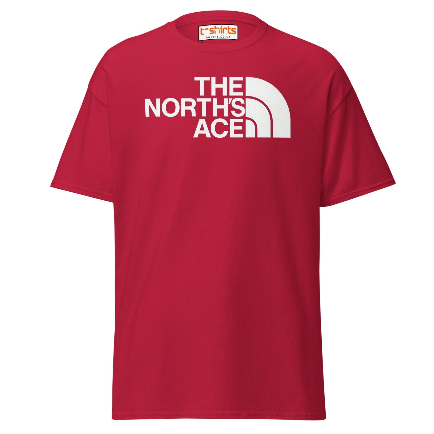 The North’s Ace Funny Parody Logo T-Shirt - Cardinal - T-Shirts Online