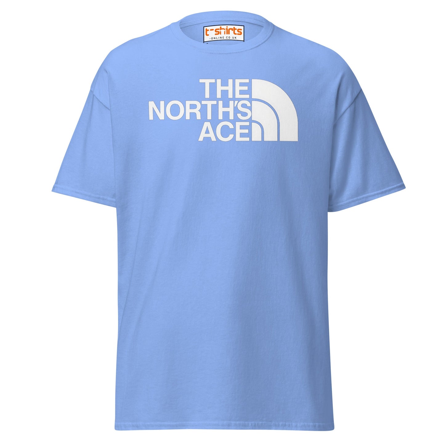 The North’s Ace Funny Parody Logo T-Shirt - Carolina Blue - T-Shirts Online