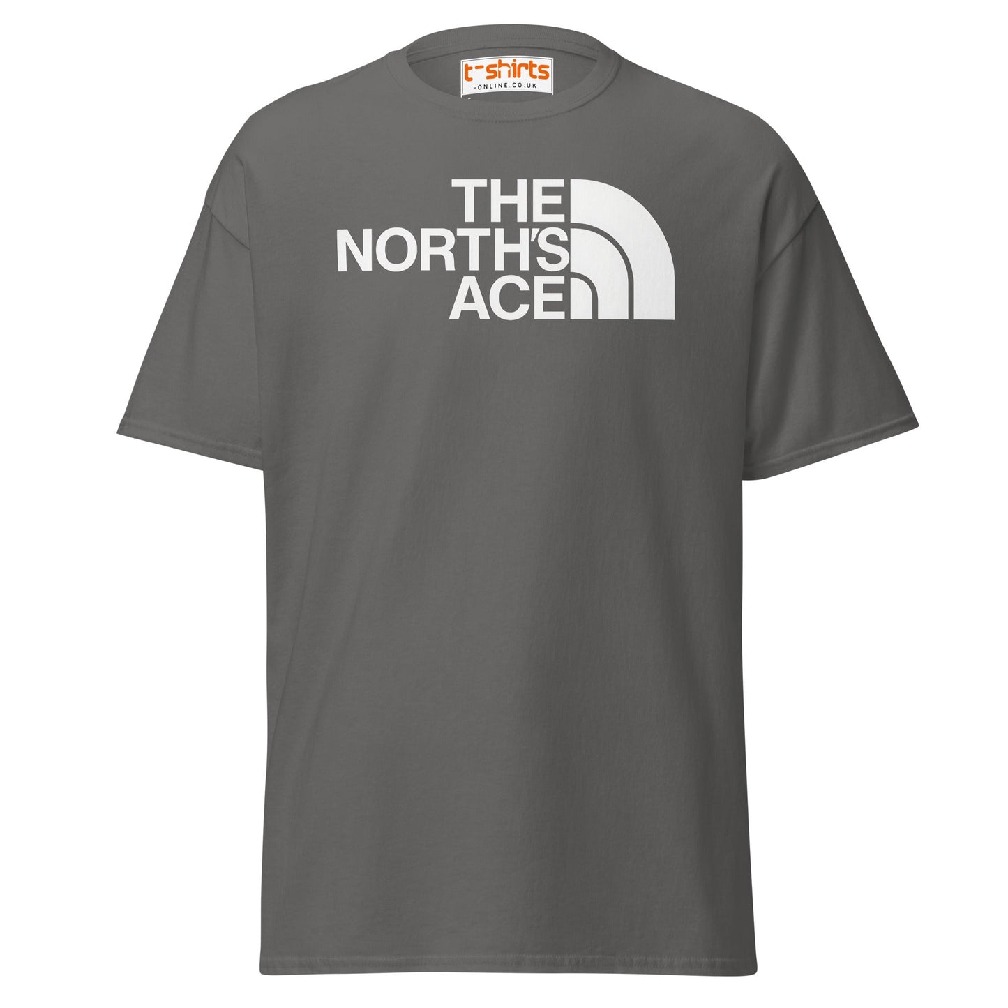The North’s Ace Funny Parody Logo T-Shirt - Charcoal - T-Shirts Online