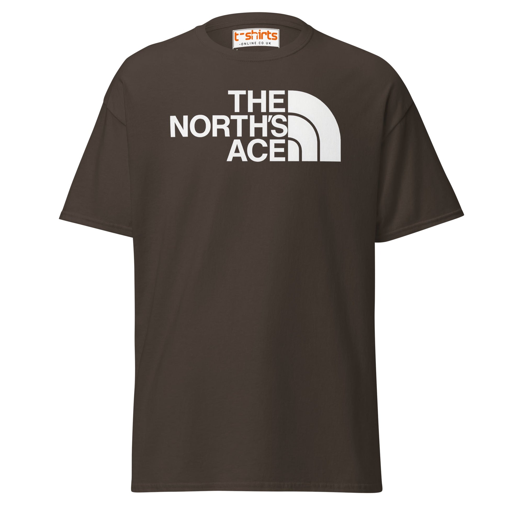 The North’s Ace Funny Parody Logo T-Shirt - Dark Chocolate - T-Shirts Online