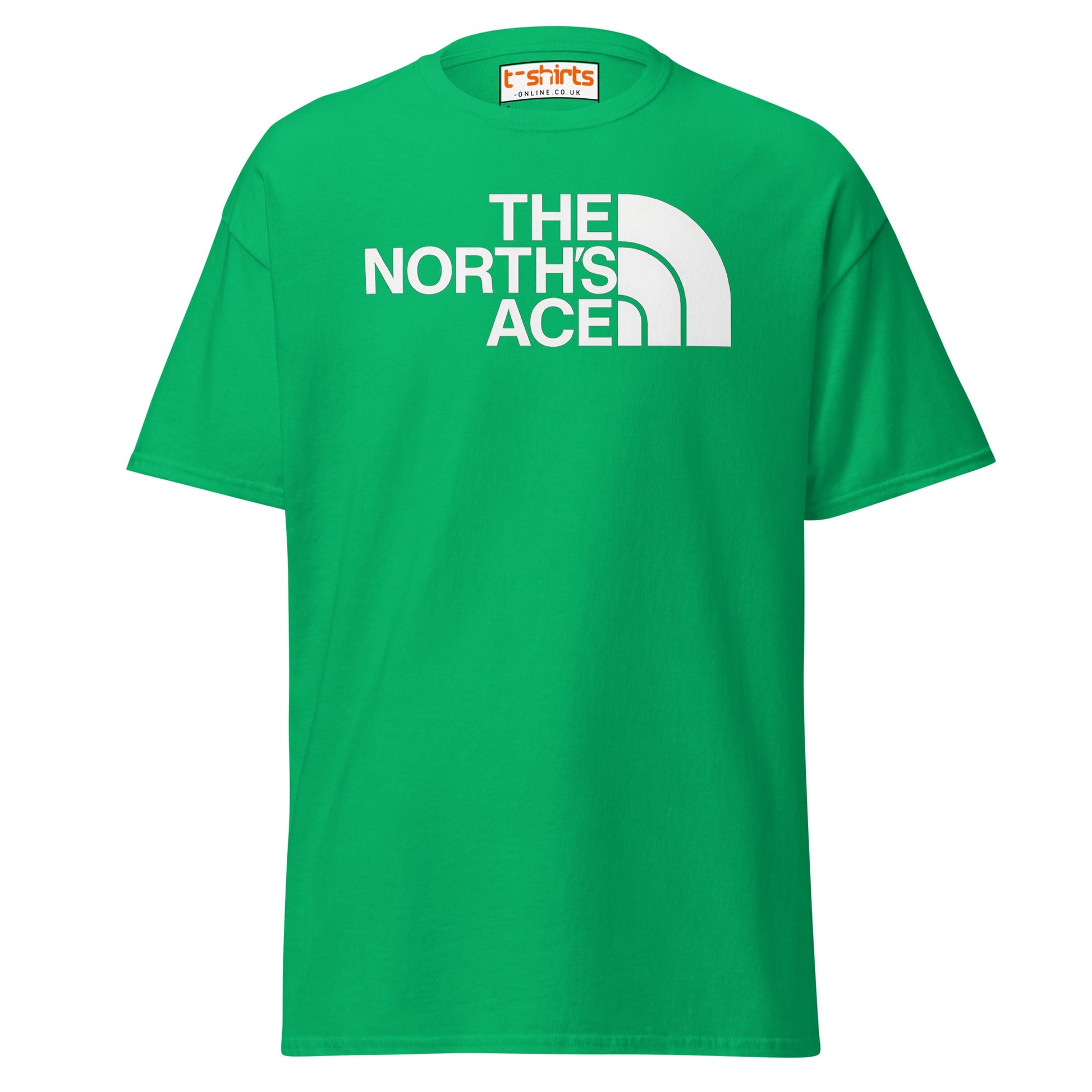 The North’s Ace Funny Parody Logo T-Shirt - Irish Green - T-Shirts Online