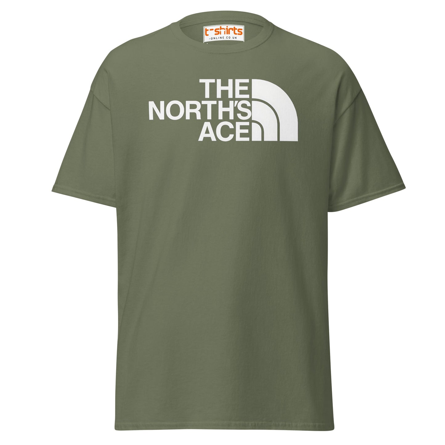 The North’s Ace Funny Parody Logo T-Shirt - Military Green - T-Shirts Online