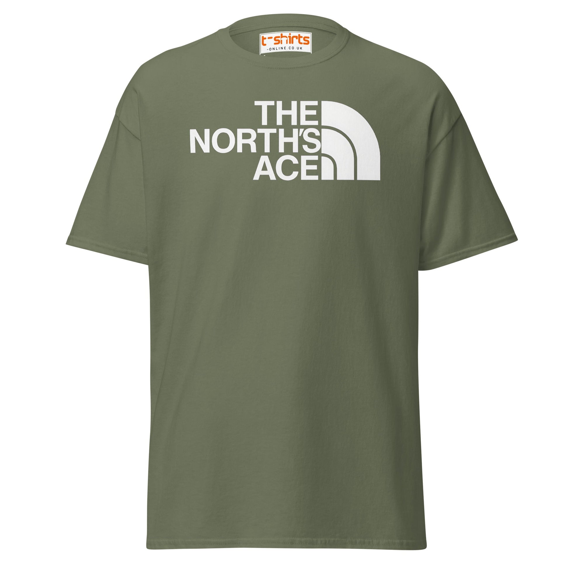 The North’s Ace Funny Parody Logo T-Shirt - Military Green - T-Shirts Online