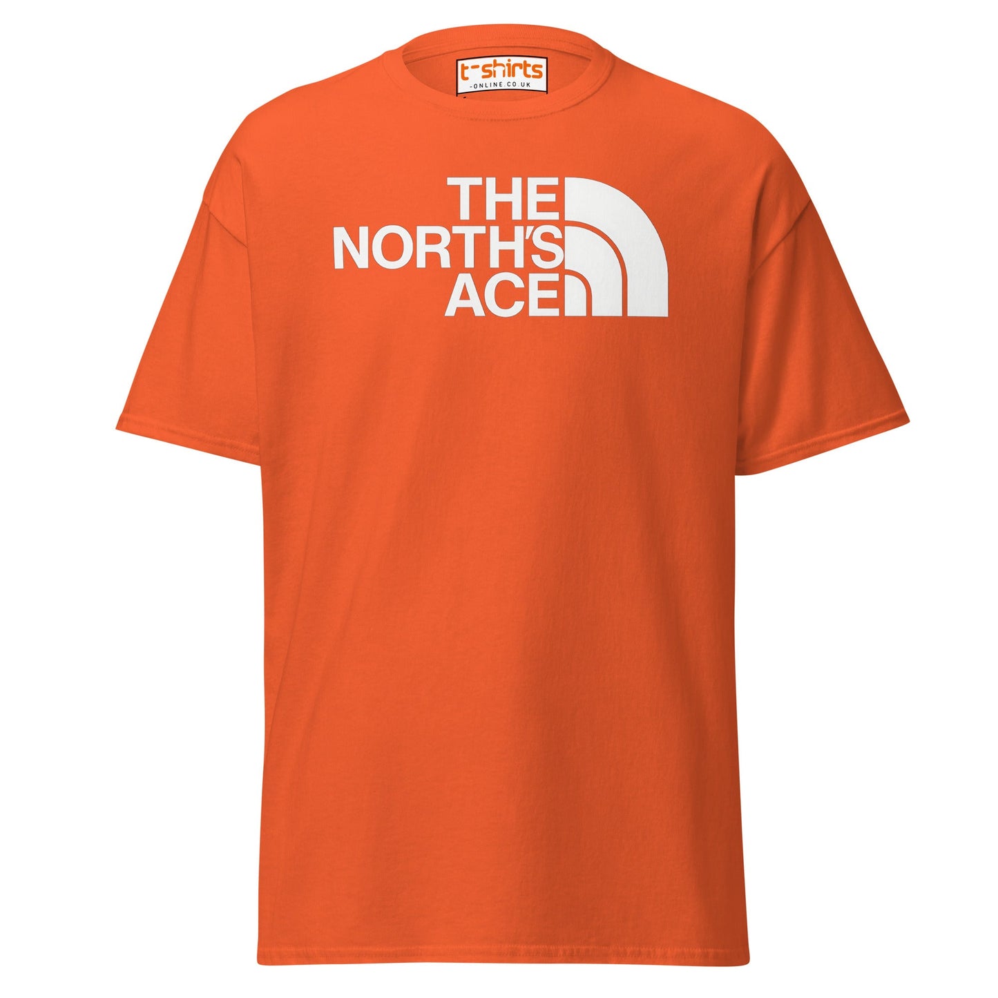 The North’s Ace Funny Parody Logo T-Shirt - Orange - T-Shirts Online