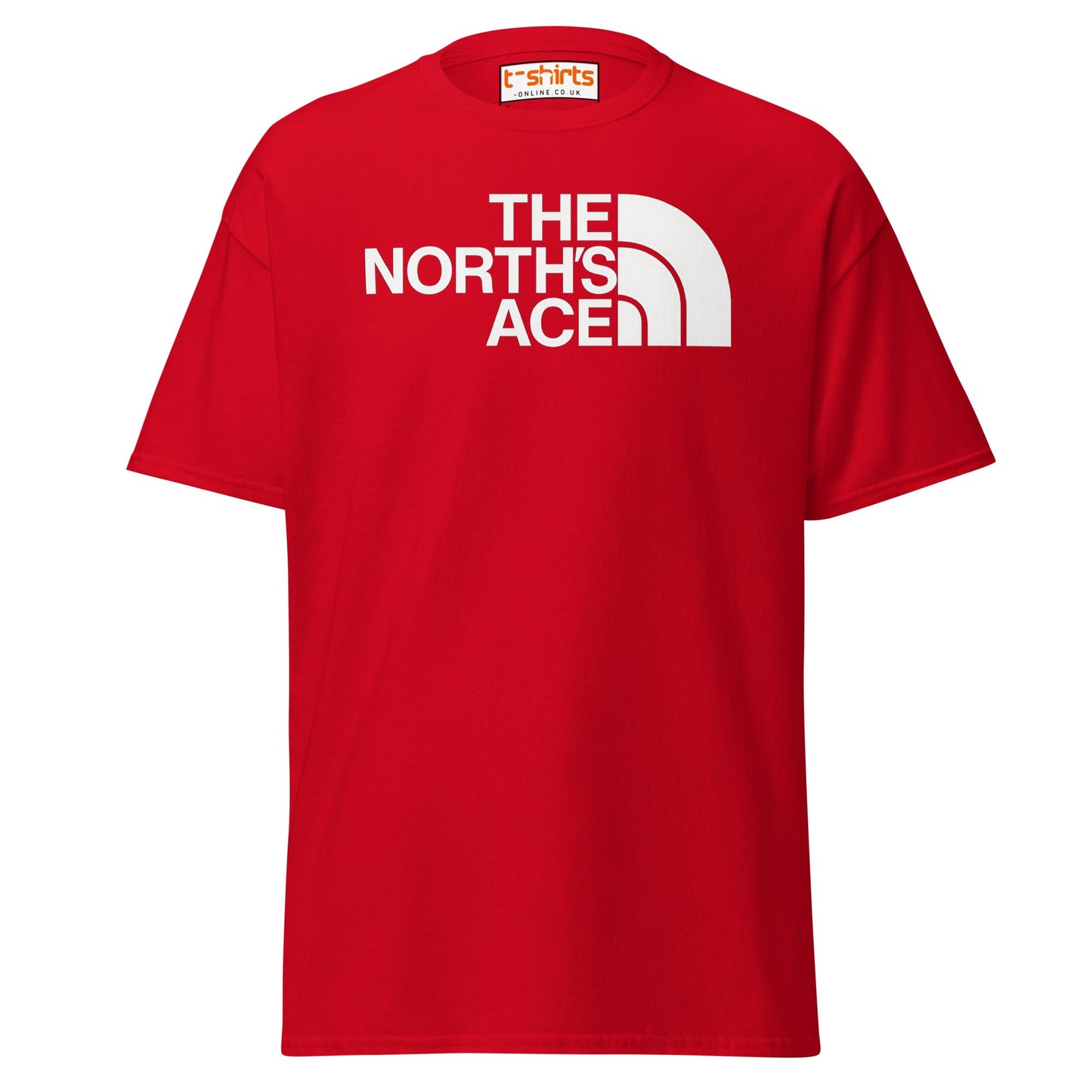 The North’s Ace Funny Parody Logo T-Shirt - Red - T-Shirts Online