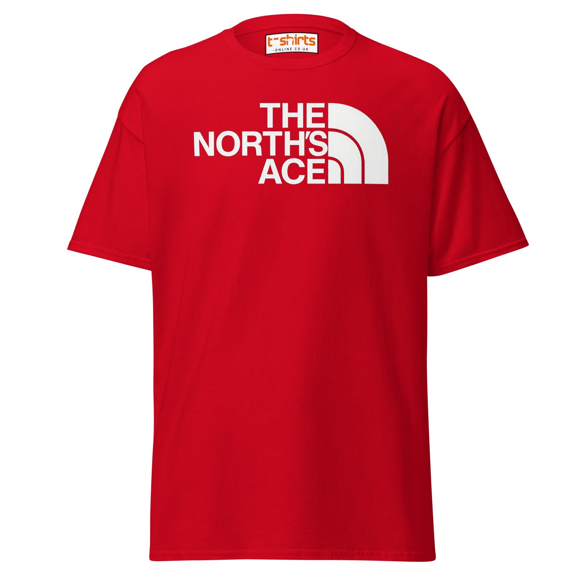 The North’s Ace Funny Parody Logo T-Shirt - Red - T-Shirts Online