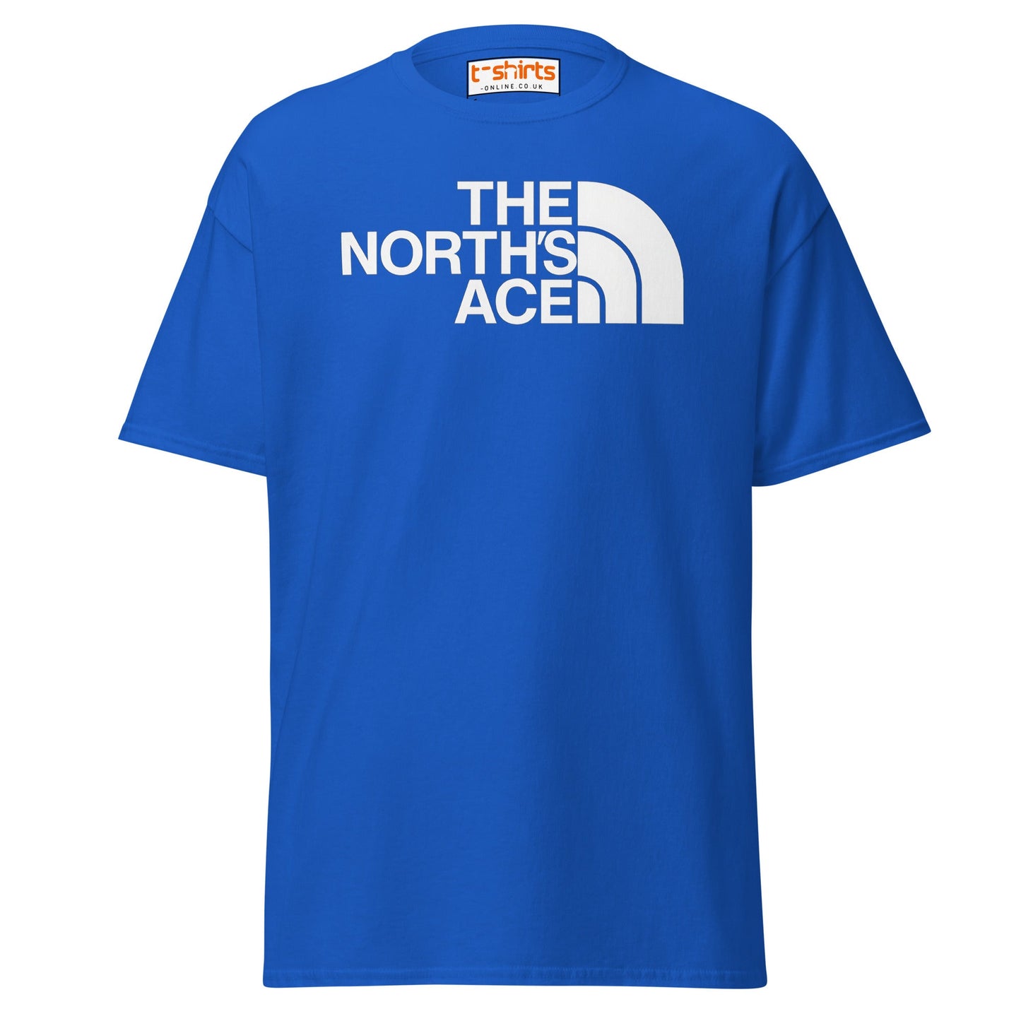 The North’s Ace Funny Parody Logo T-Shirt - Royal - T-Shirts Online