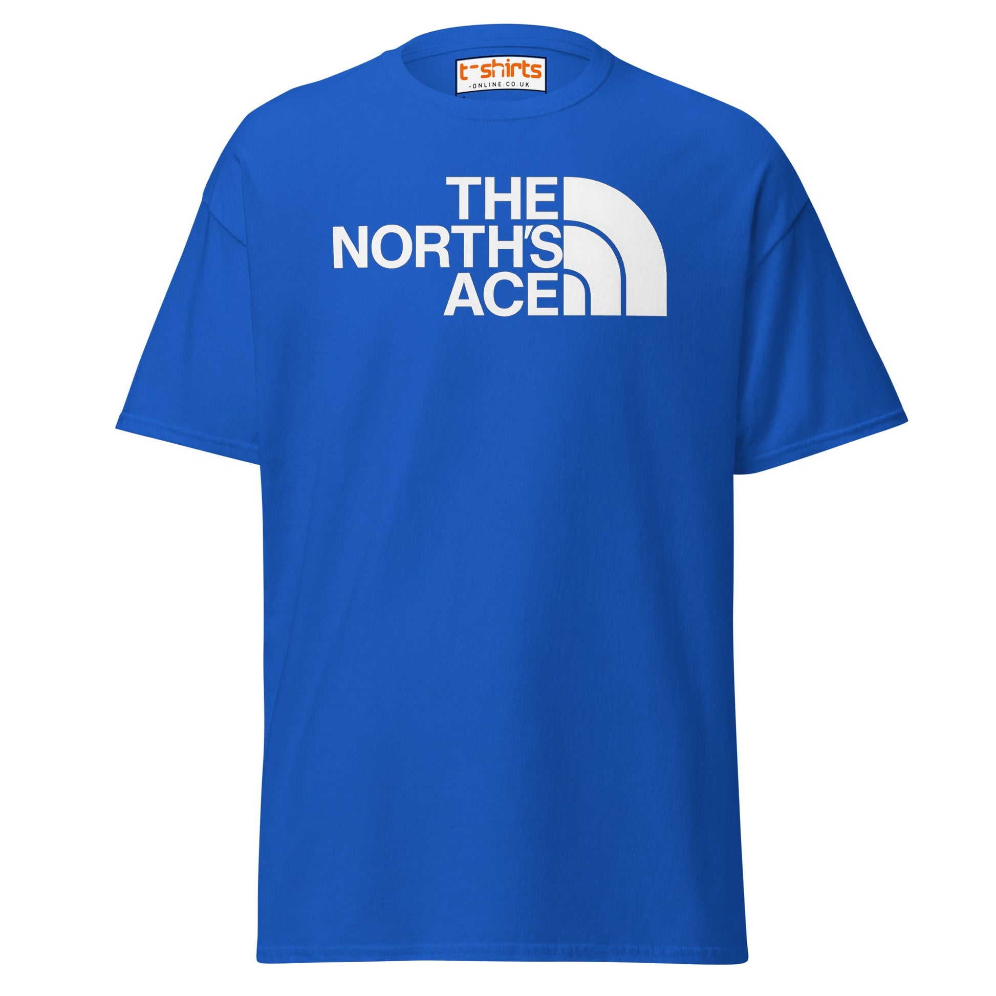 The North’s Ace Funny Parody Logo T-Shirt - Royal - T-Shirts Online