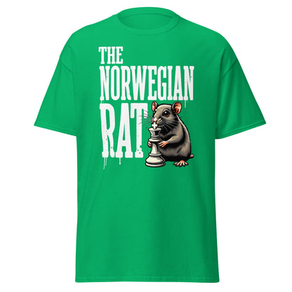 The Norwegian Rat Chess T-Shirt | Grandmaster Strategy Tee - Irish Green - T-Shirts Online