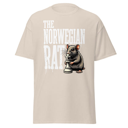 The Norwegian Rat Chess T-Shirt | Grandmaster Strategy Tee - Natural - T-Shirts Online