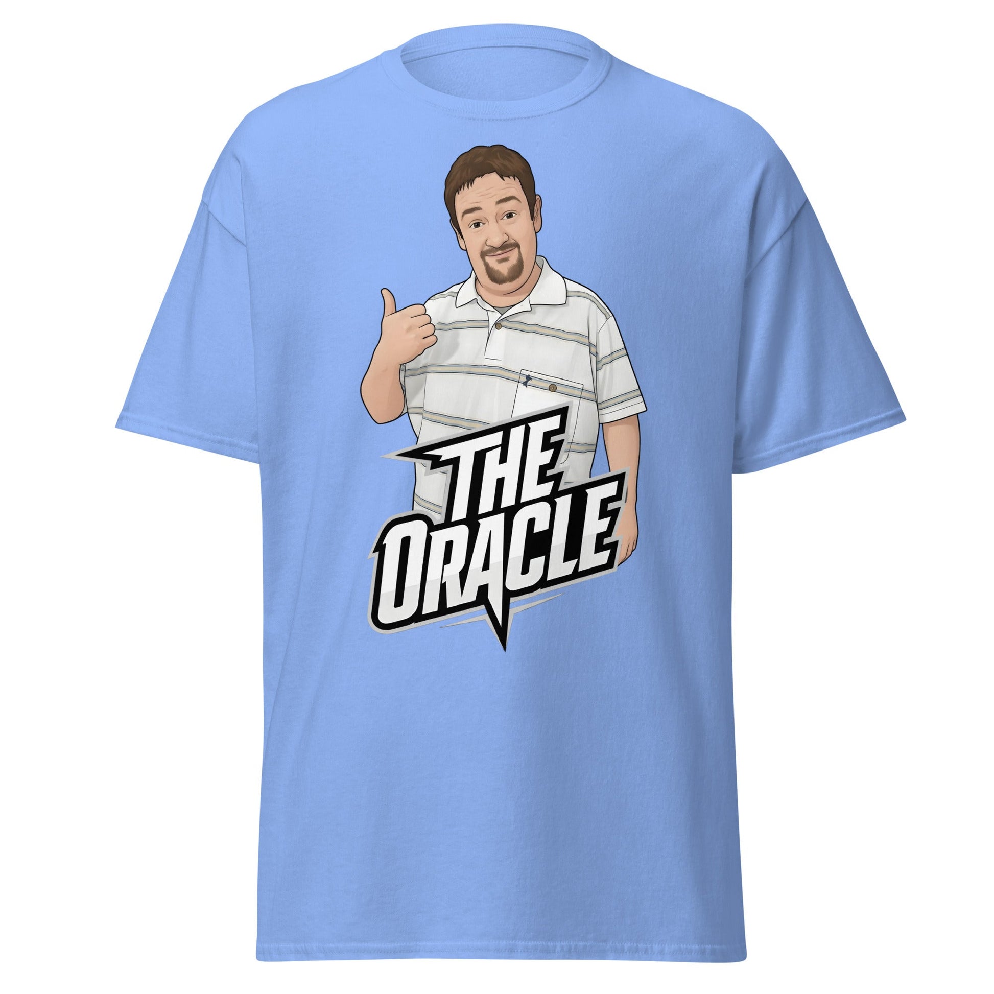 The Oracle Benidorm T-Shirt | Geoff Maltby Funny Fan Tee - Carolina Blue - T-Shirts Online