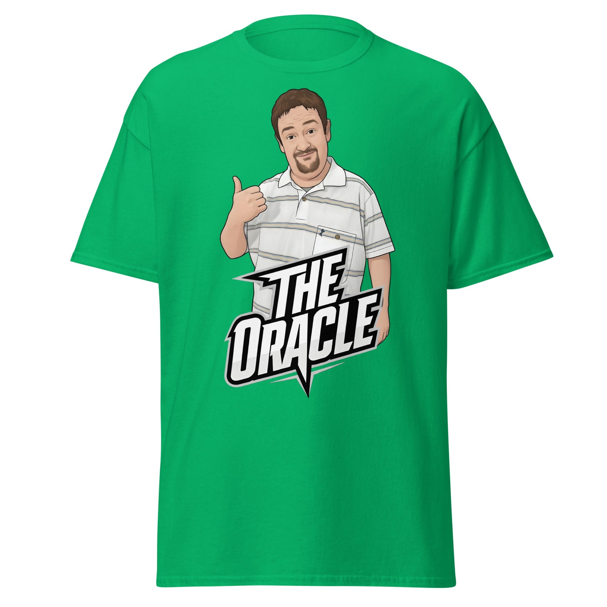 The Oracle Benidorm T-Shirt | Geoff Maltby Funny Fan Tee - Irish Green - T-Shirts Online