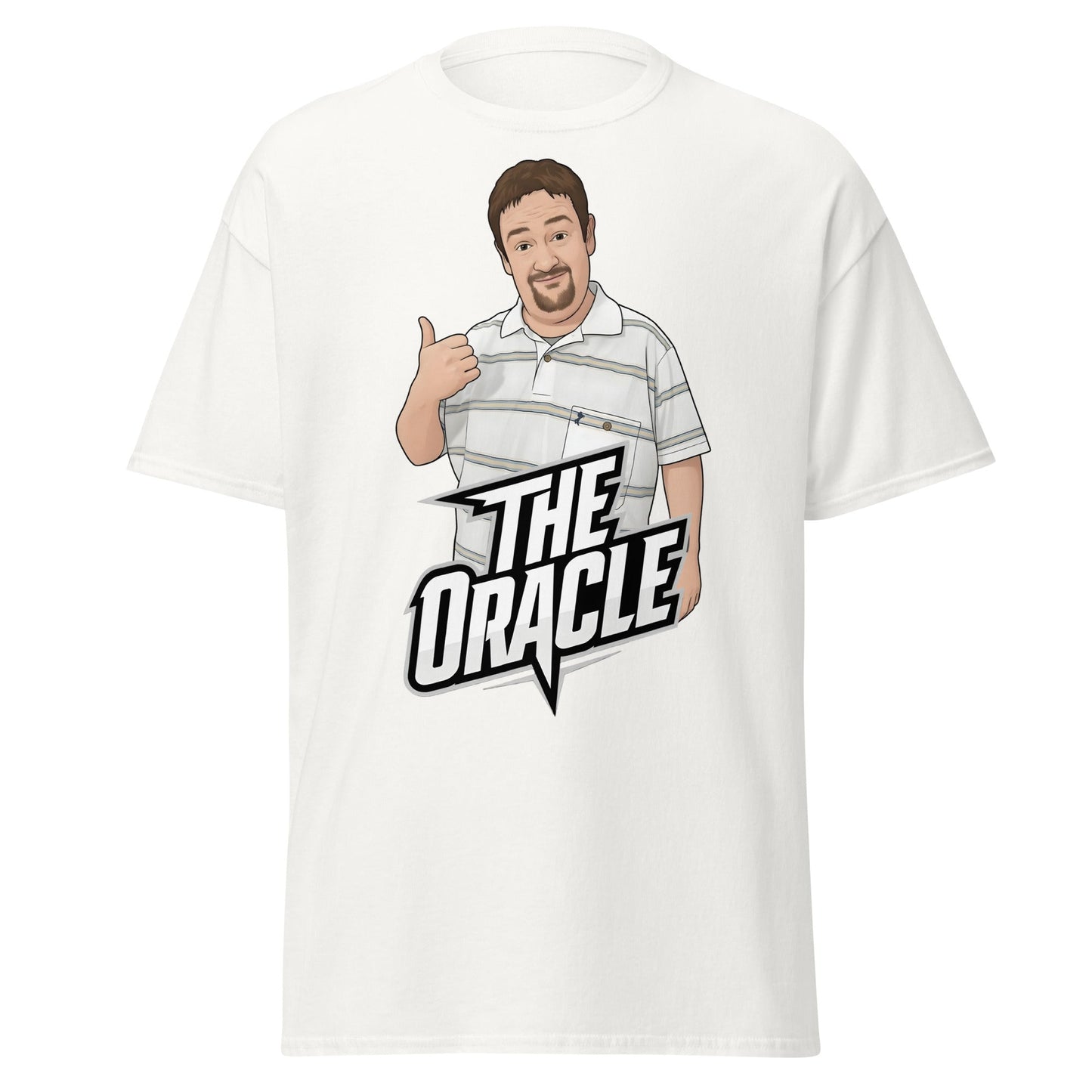 The Oracle Benidorm T-Shirt | Geoff Maltby Funny Fan Tee - White - T-Shirts Online