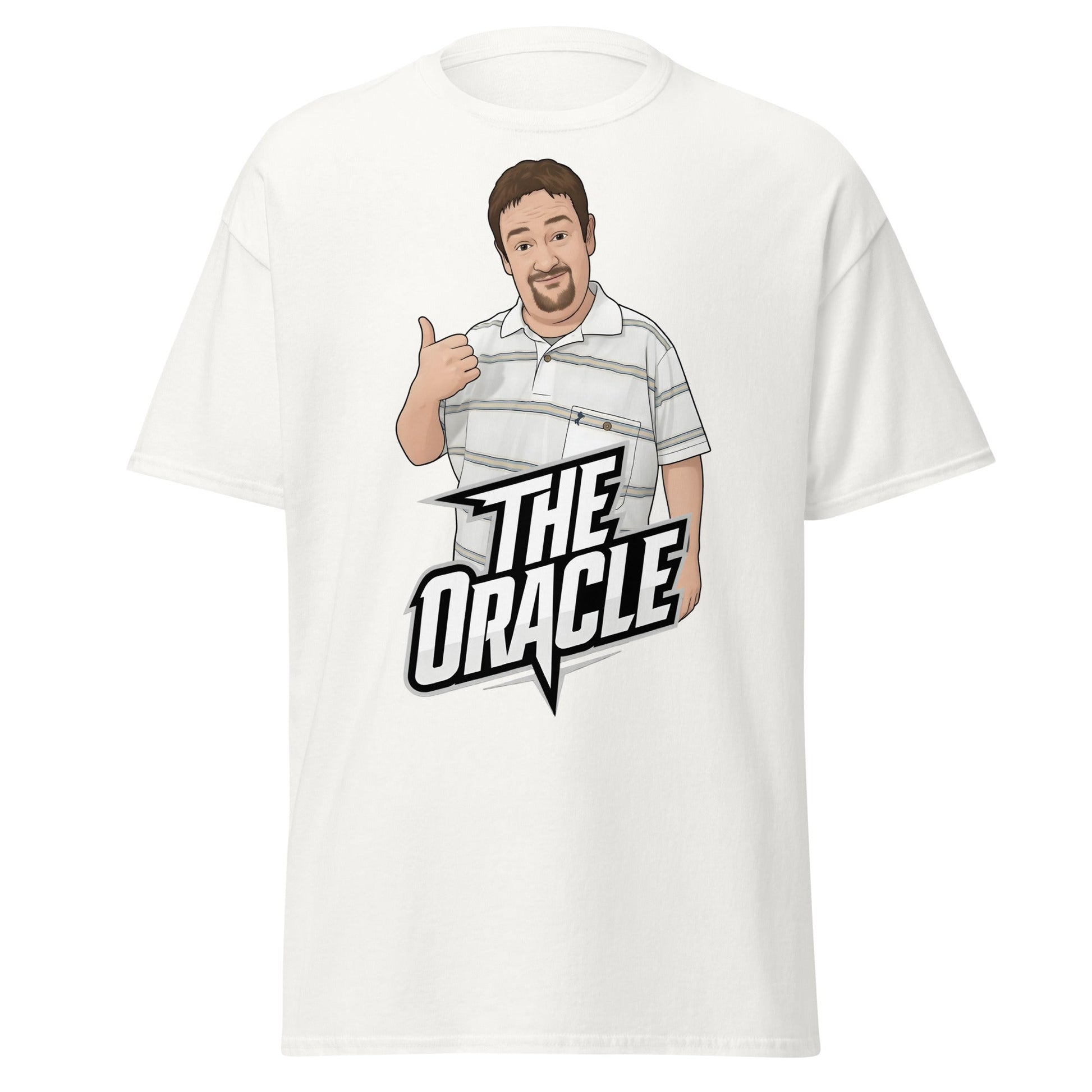 The Oracle Benidorm T-Shirt | Geoff Maltby Funny Fan Tee - White - T-Shirts Online