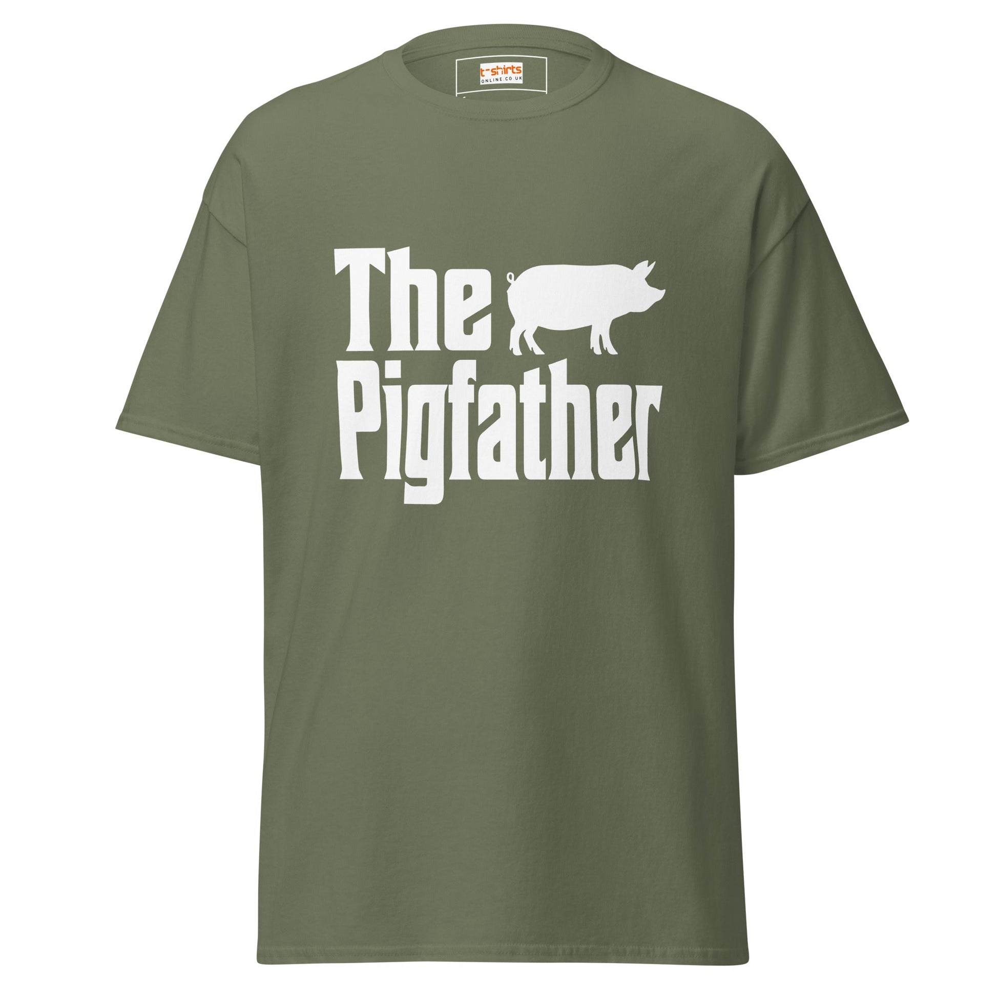 The Pigfather | Farmer T-Shirt - Military Green - T-Shirts Online