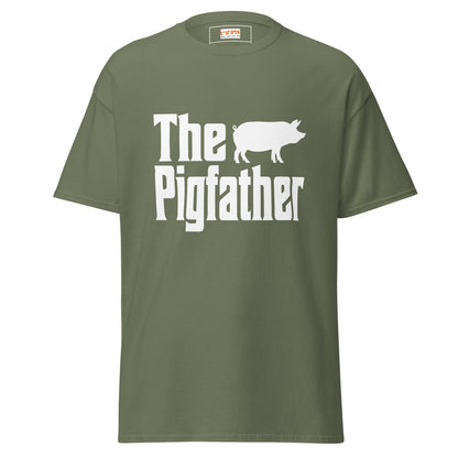 The Pigfather | Farmer T-Shirt - Military Green - T-Shirts Online