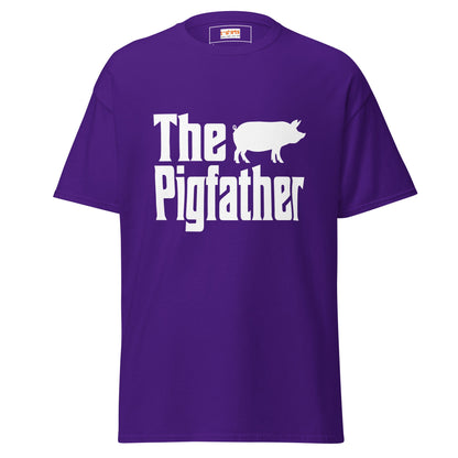 The Pigfather | Farmer T-Shirt - Purple - T-Shirts Online