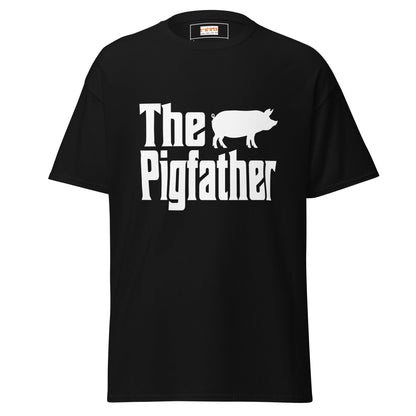 The Pigfather | Farmer T-Shirt - Black - T-Shirts Online