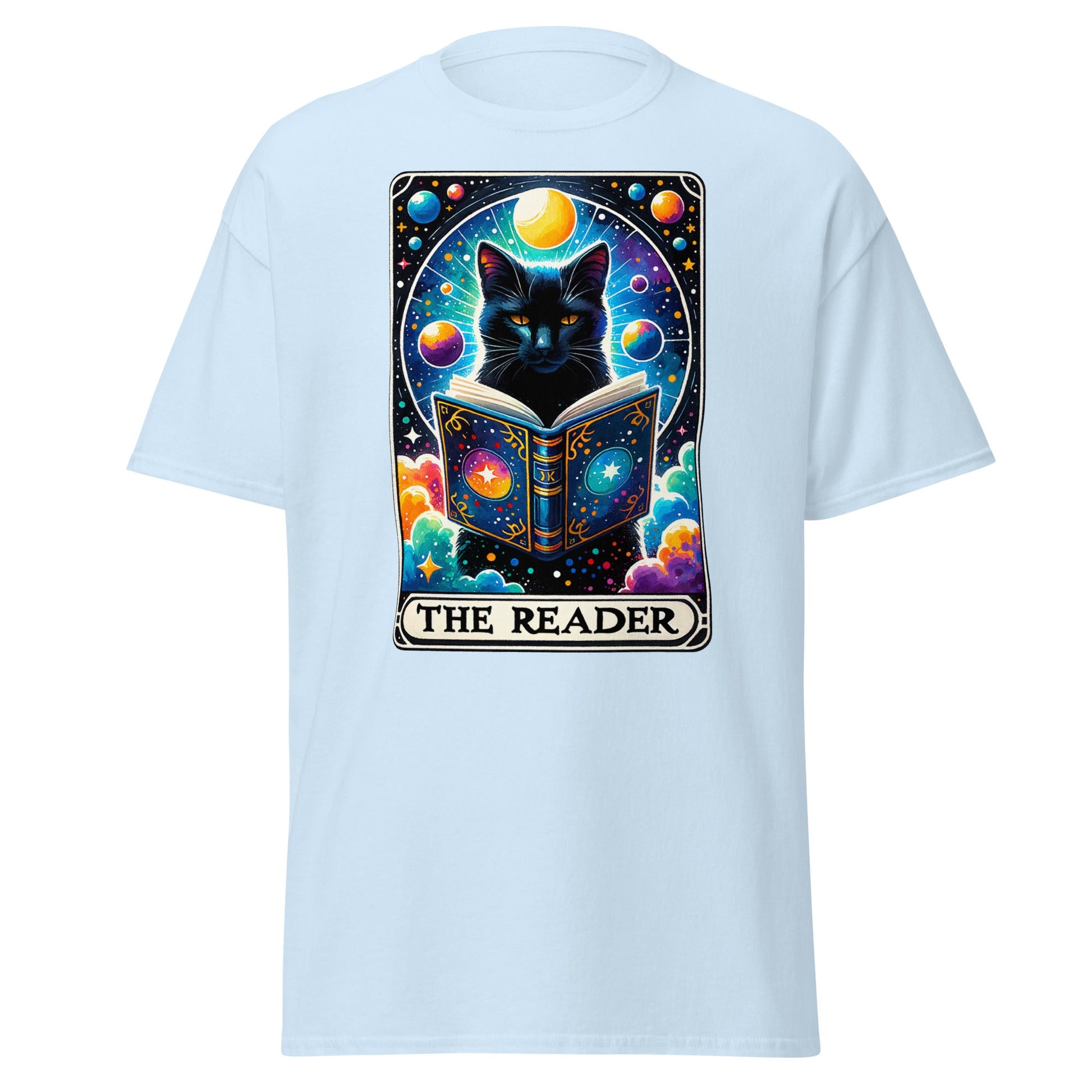 'The Reader' Cat Tarot | Tarot Card T-Shirt - T-Shirts Online