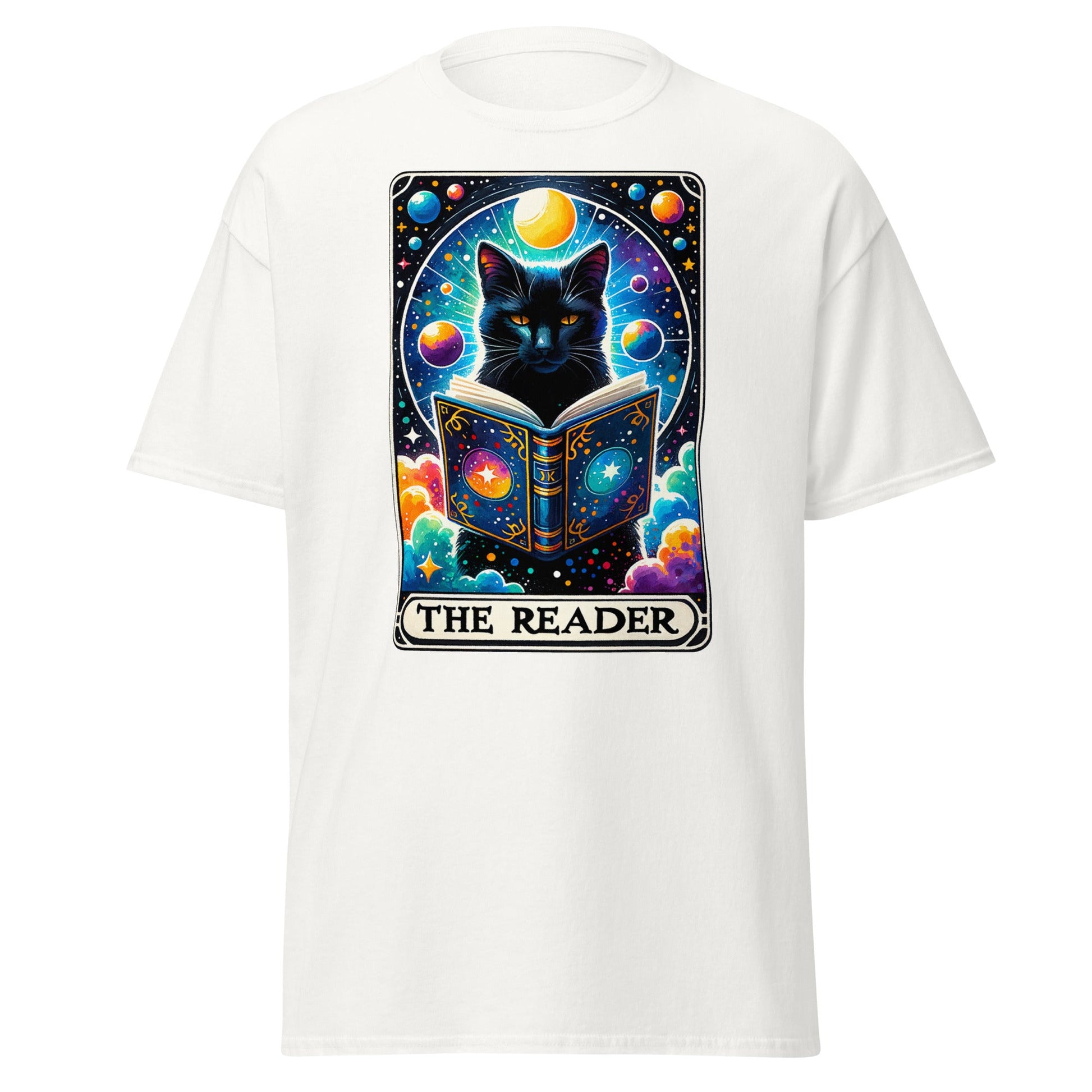 'The Reader' Cat Tarot | Tarot Card T-Shirt - T-Shirts Online