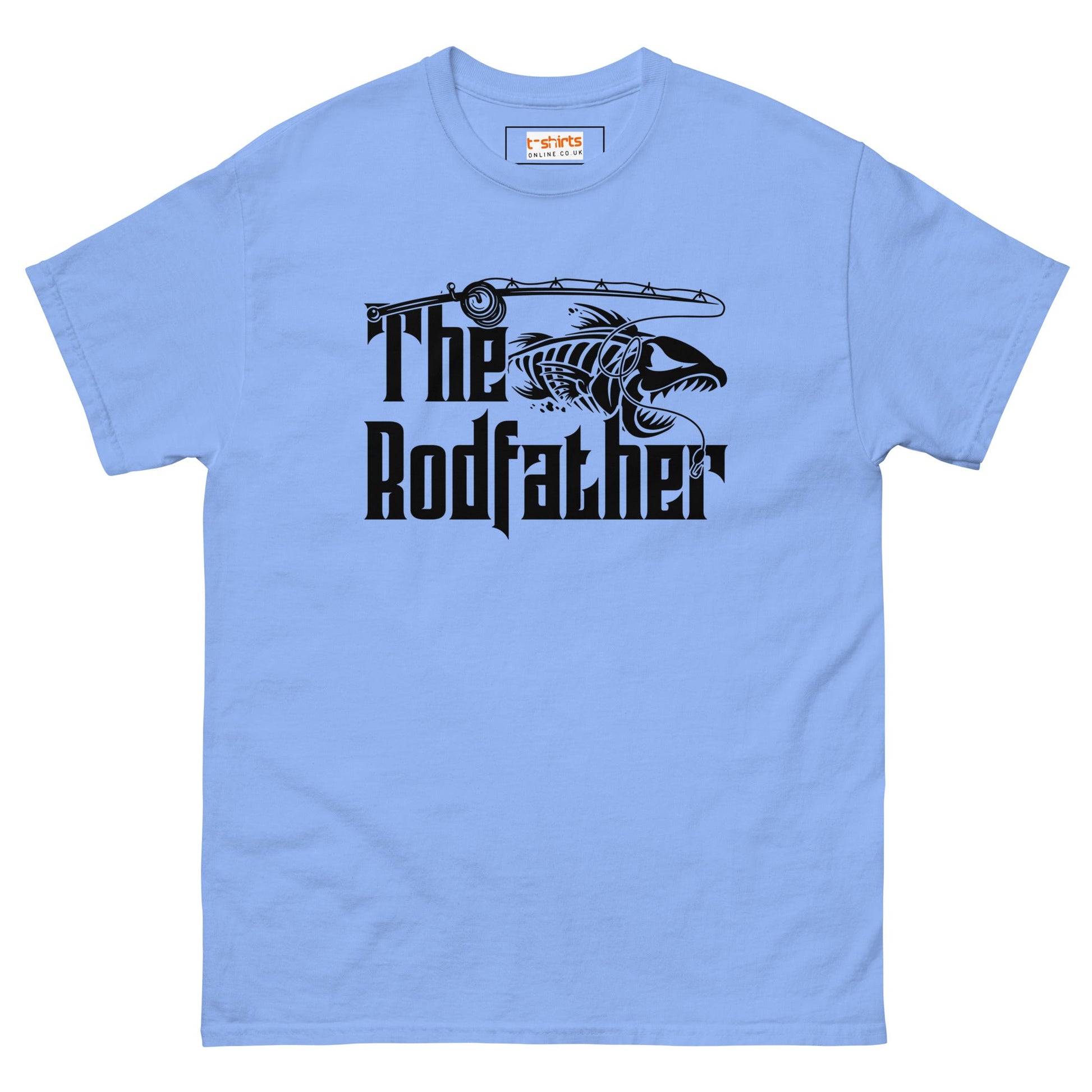 The Rodfather | Men's Fishing T-Shirt - Carolina Blue - T-Shirts Online