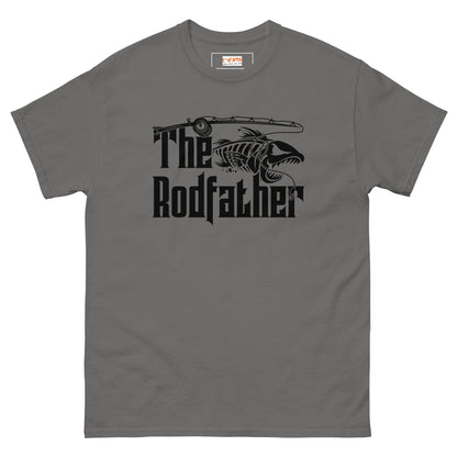 The Rodfather | Men's Fishing T-Shirt - Charcoal - T-Shirts Online