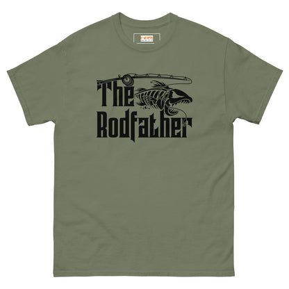 The Rodfather | Men's Fishing T-Shirt - Military Green - T-Shirts Online