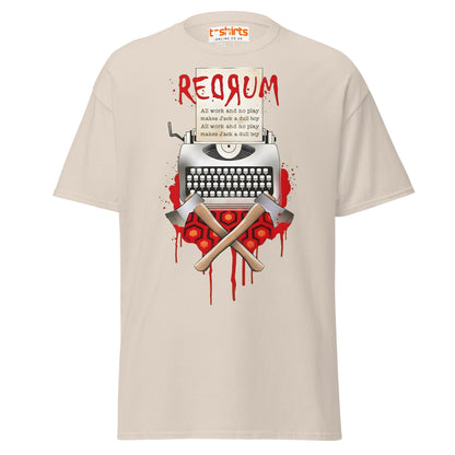 The Shining Jack T-Shirt | Vintage Typewriter Tee - Natural - T-Shirts Online