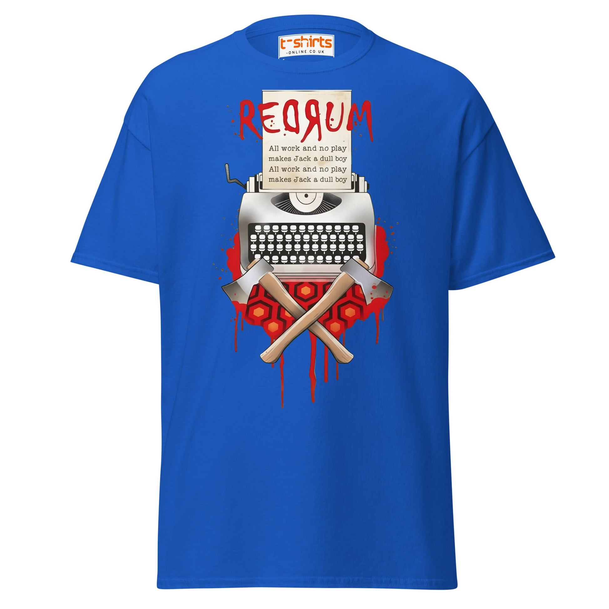 The Shining Jack T-Shirt | Vintage Typewriter Tee - Royal - T-Shirts Online