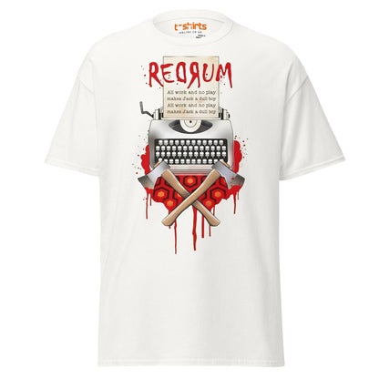 The Shining Jack T-Shirt | Vintage Typewriter Tee - White - T-Shirts Online