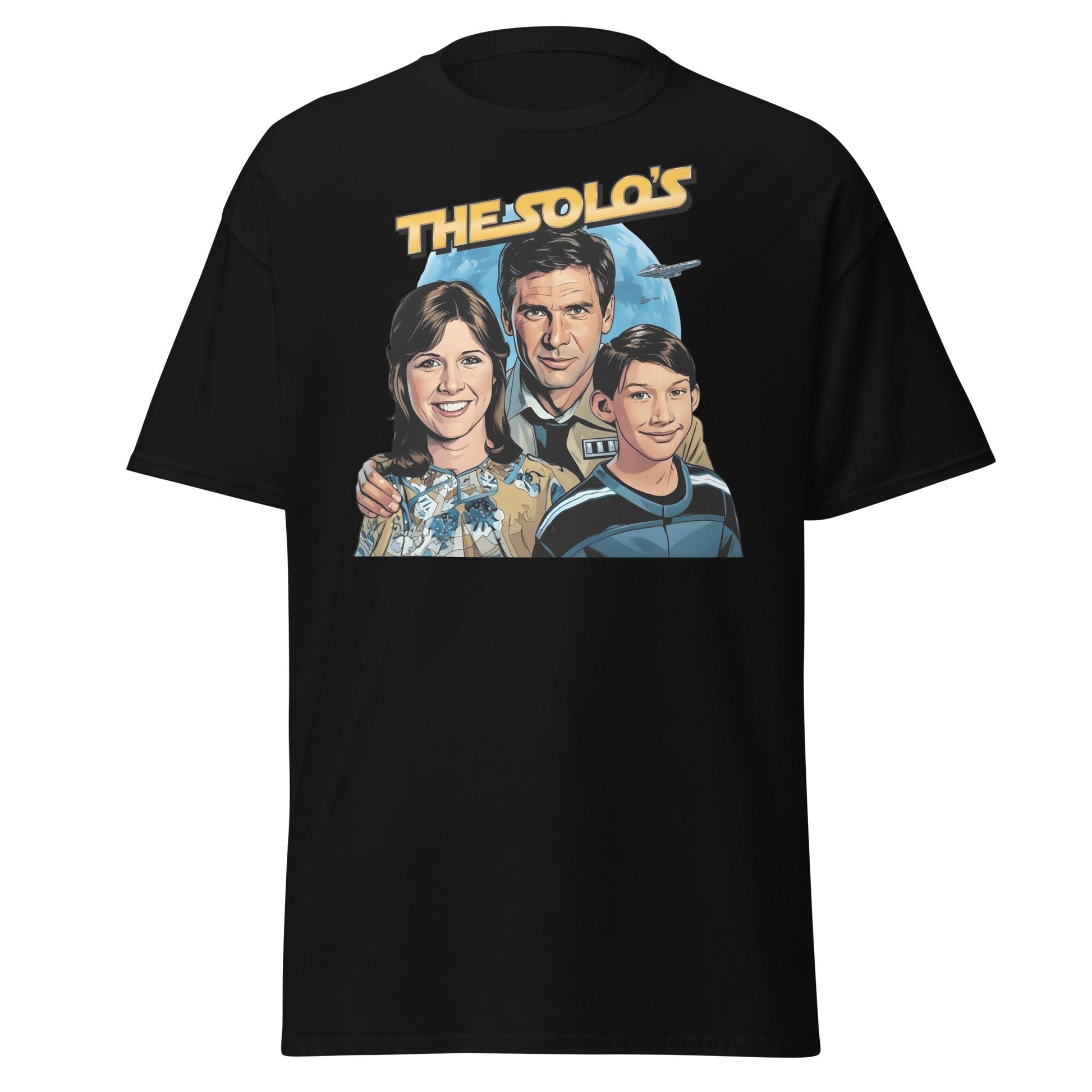 The Solos' Family Portrait T-Shirt | Retro Sci - Fi Fan Apparel - Black - T-Shirts Online