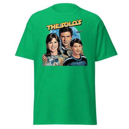 The Solos' Family Portrait T-Shirt | Retro Sci - Fi Fan Apparel - Irish Green - T-Shirts Online