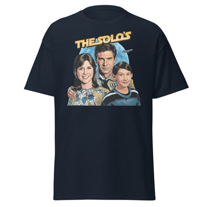 The Solos' Family Portrait T-Shirt | Retro Sci - Fi Fan Apparel - Navy - T-Shirts Online