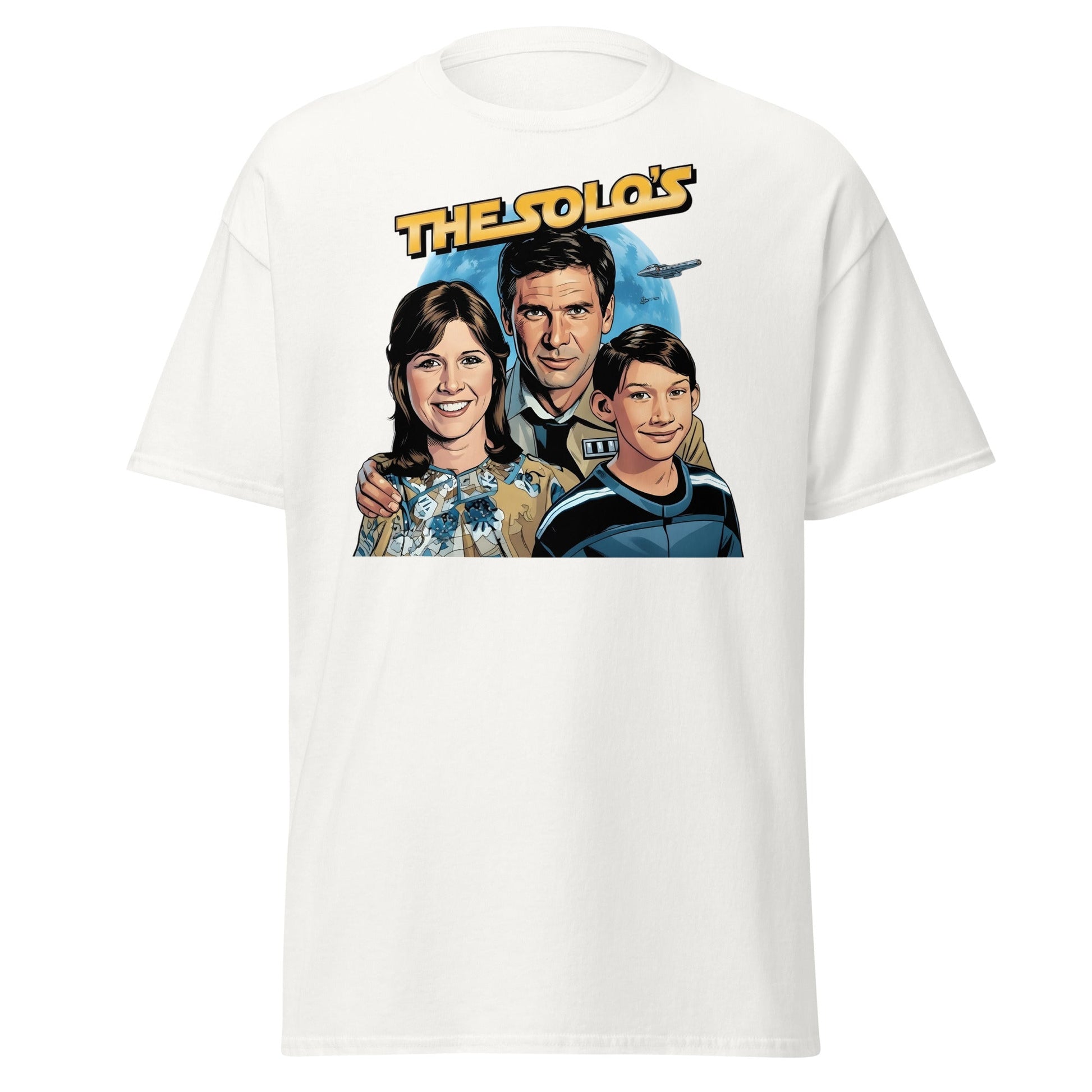 The Solos' Family Portrait T-Shirt | Retro Sci - Fi Fan Apparel - White - T-Shirts Online
