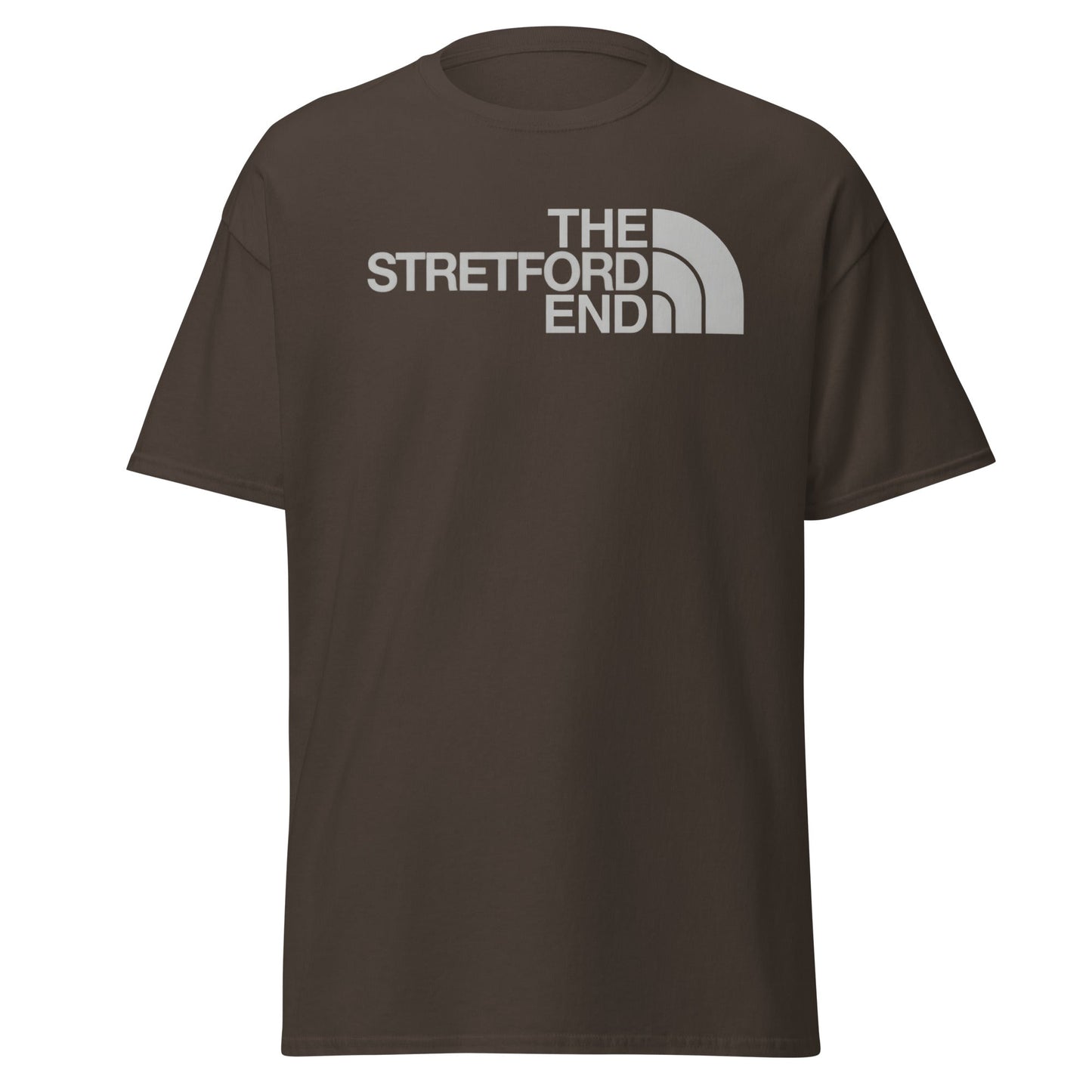 The Stretford End T-Shirt | Manchester Football Fan Tee - Dark Chocolate - T-Shirts Online