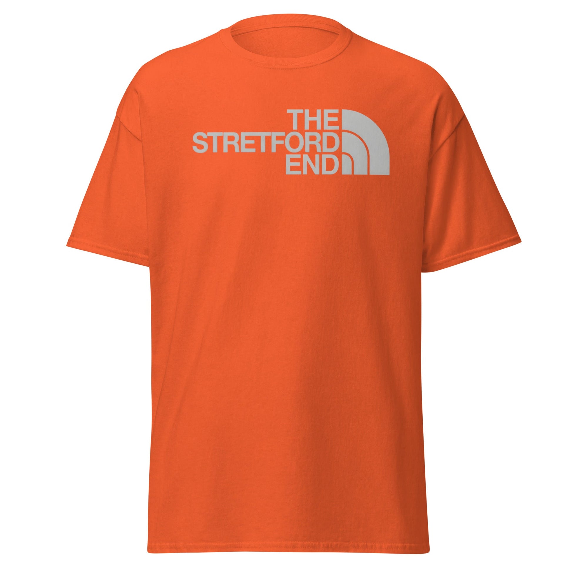 The Stretford End T-Shirt | Manchester Football Fan Tee - Orange - T-Shirts Online