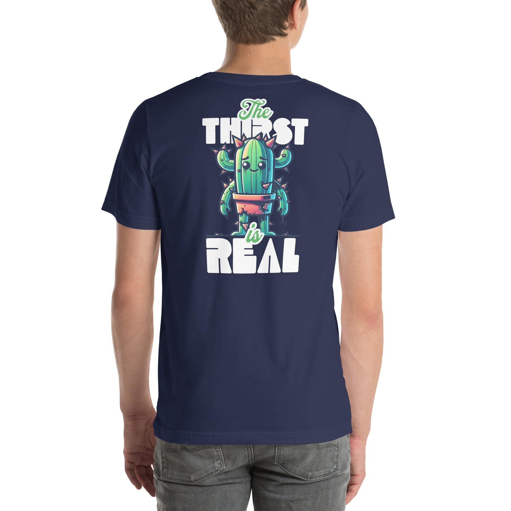 The Thirst is Real T-Shirt | Humorous Tee - Navy - T-Shirts Online