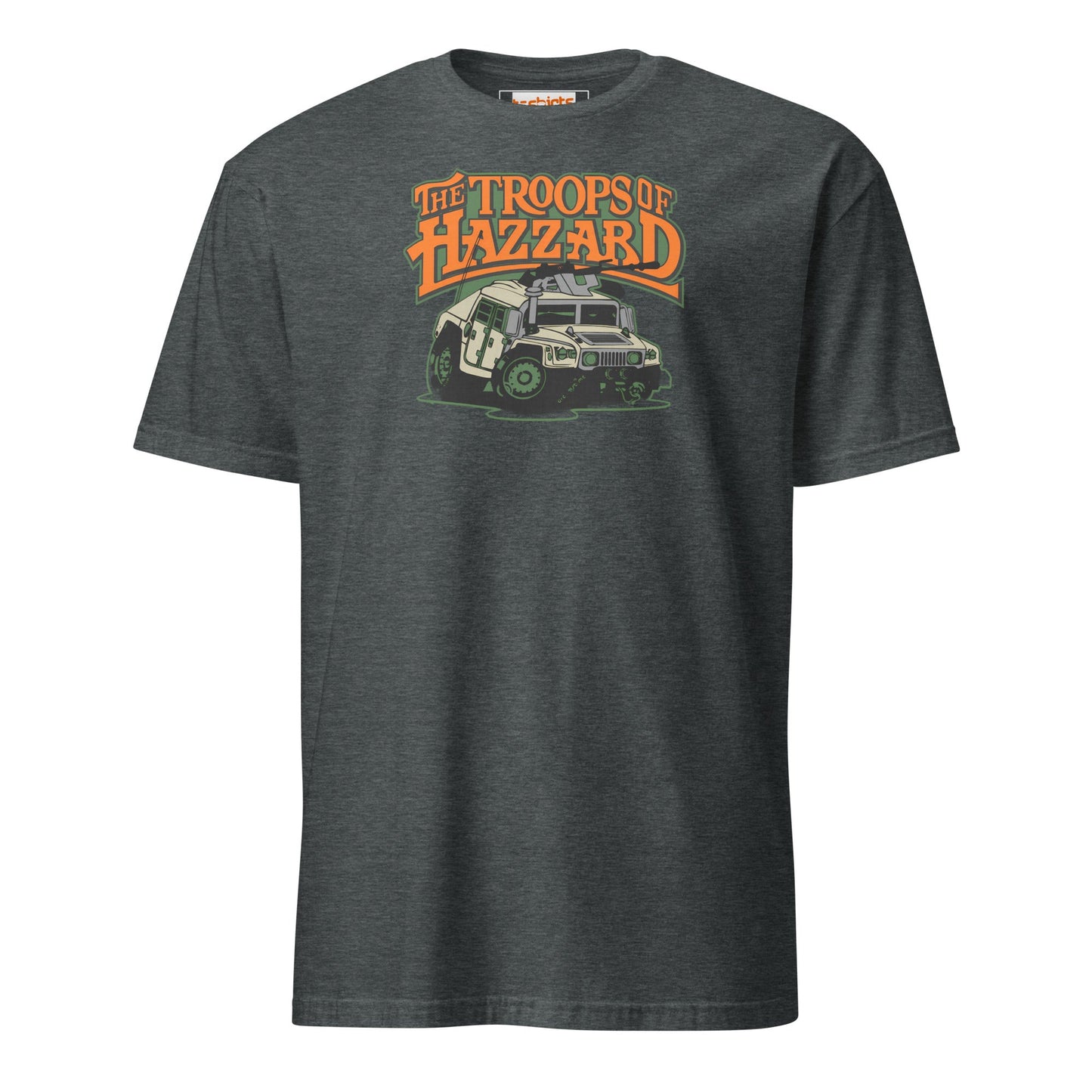 The Troops of Hazzard T-Shirt | Armed Forces T-Shirt - Dark Heather - T-Shirts Online