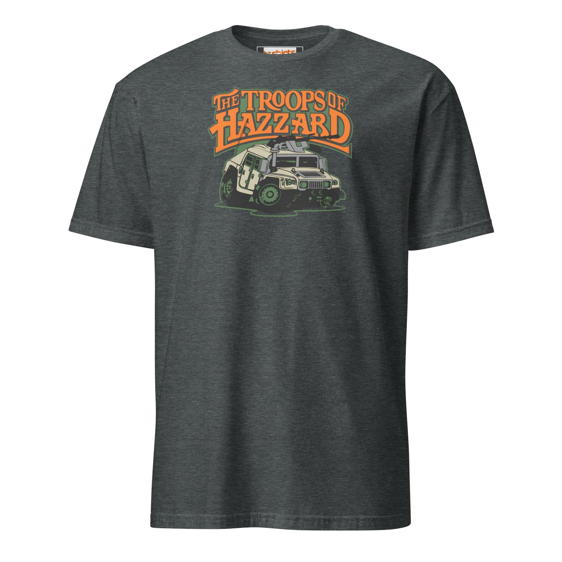 The Troops of Hazzard T-Shirt | Armed Forces T-Shirt - Dark Heather - T-Shirts Online