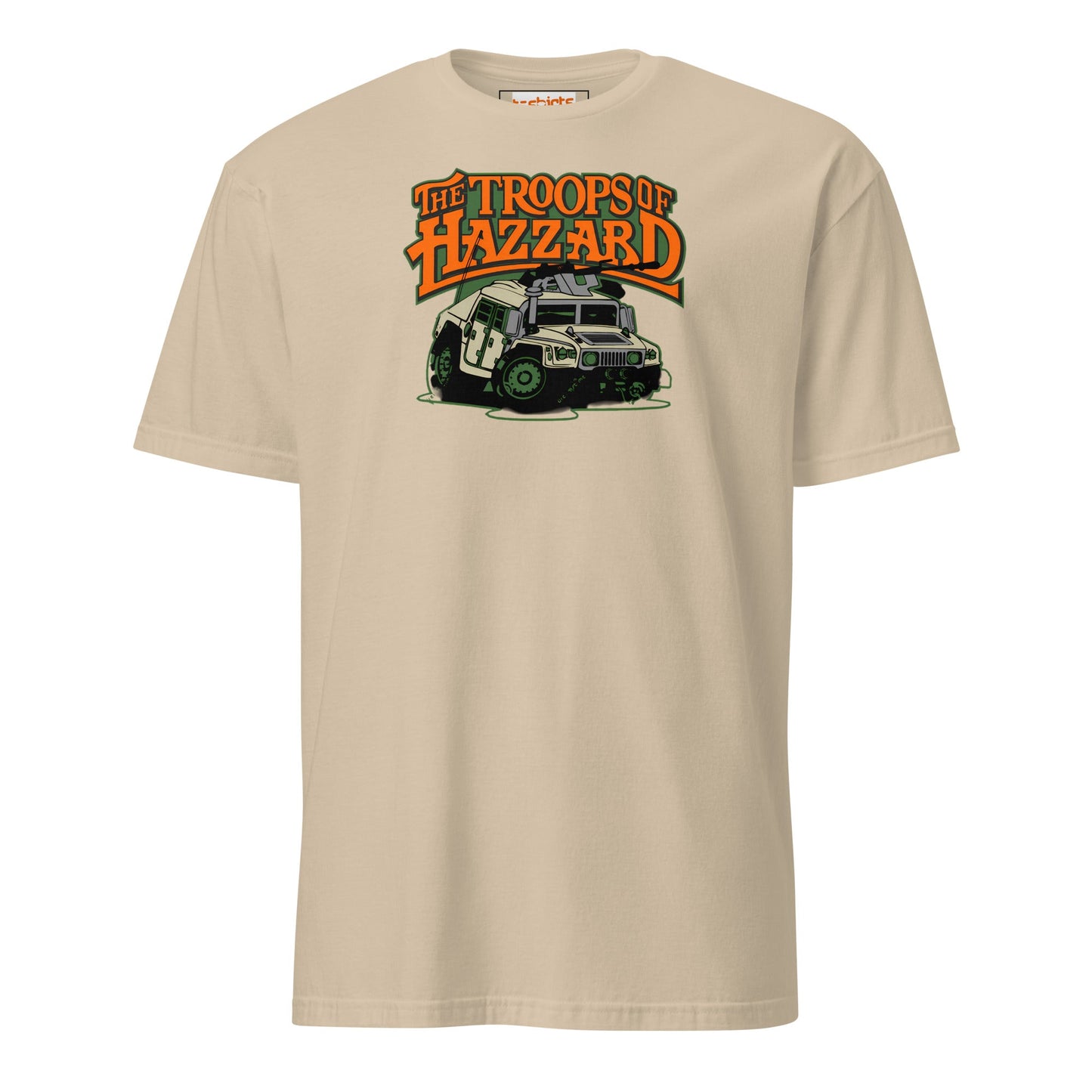 The Troops of Hazzard T-Shirt | Armed Forces T-Shirt - Sand - T-Shirts Online