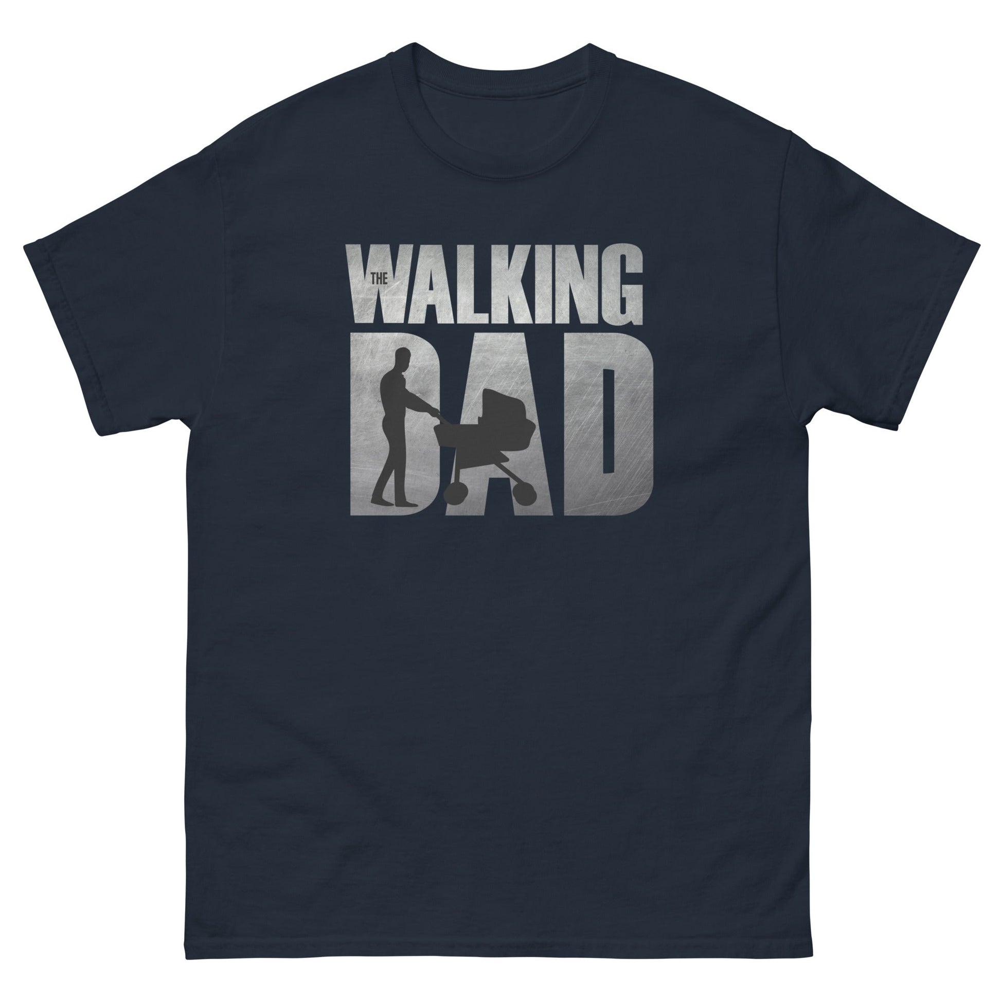 The Walking Dad | Father's Day T-Shirt - Navy - T-Shirts Online