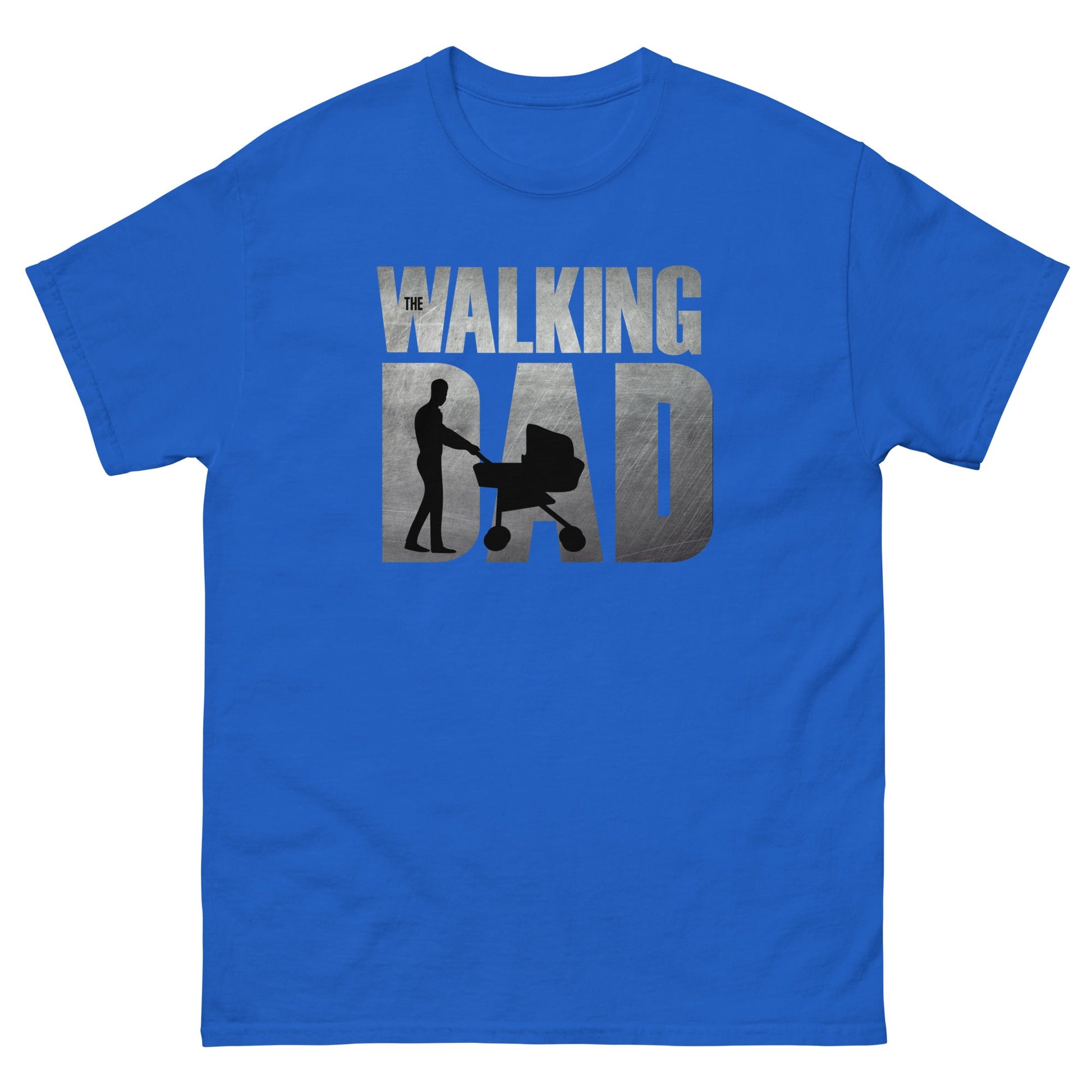The Walking Dad | Father's Day T-Shirt - Royal - T-Shirts Online