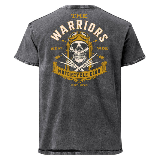 The Warriors Motorcycle Club Denim T-Shirt - Black - T-Shirts Online
