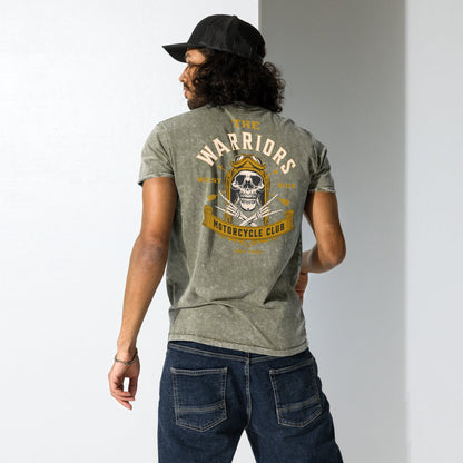The Warriors Motorcycle Club Denim T-Shirt - Black - T-Shirts Online