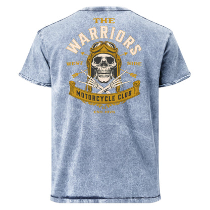 The Warriors Motorcycle Club Denim T-Shirt - Dark Army Green - T-Shirts Online