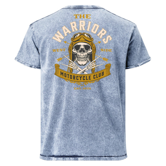 The Warriors Motorcycle Club Denim T-Shirt - Dark Army Green - T-Shirts Online