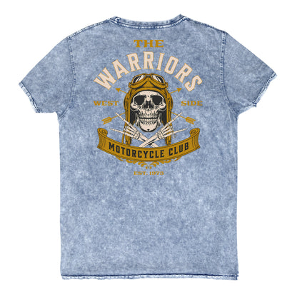 The Warriors Motorcycle Club Denim T-Shirt - Denim Blue - T-Shirts Online