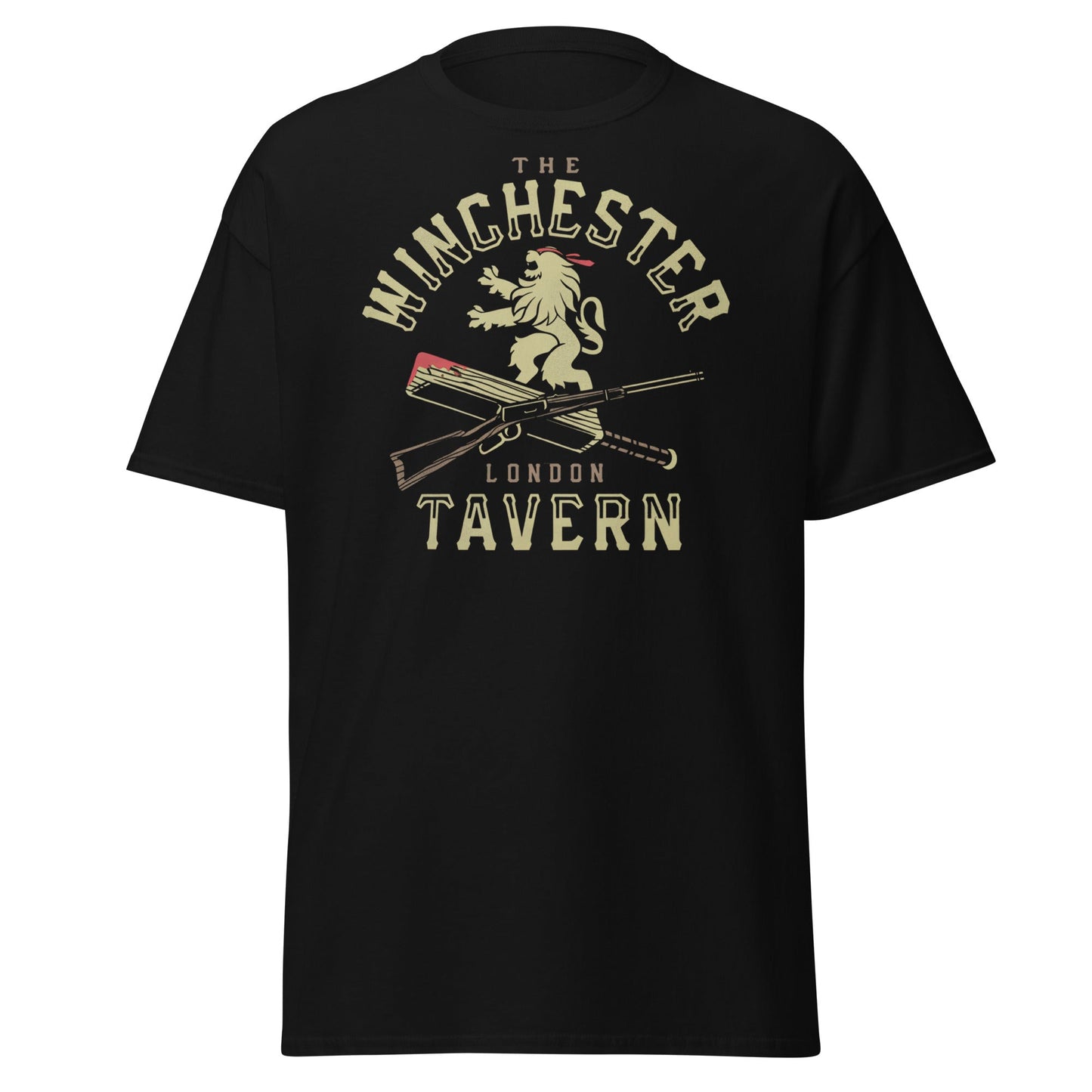 The Winchester Tavern London T-Shirt | Pub Logo Tee - Black - T-Shirts Online